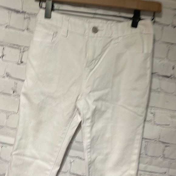 Old Navy White Jeans Adjustable Waist Size 14 - Picture 3 of 9